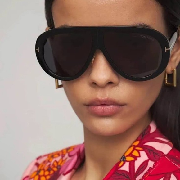 Tom Ford Troy Aviator Sunglasses Black - Picture 2 of 8